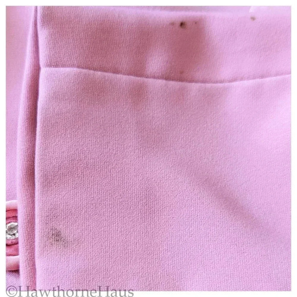 LOUISE RICCI Dusty Pink Modest Skirt Suit Size 16 2 Piece One Button - Picture 6 of 13